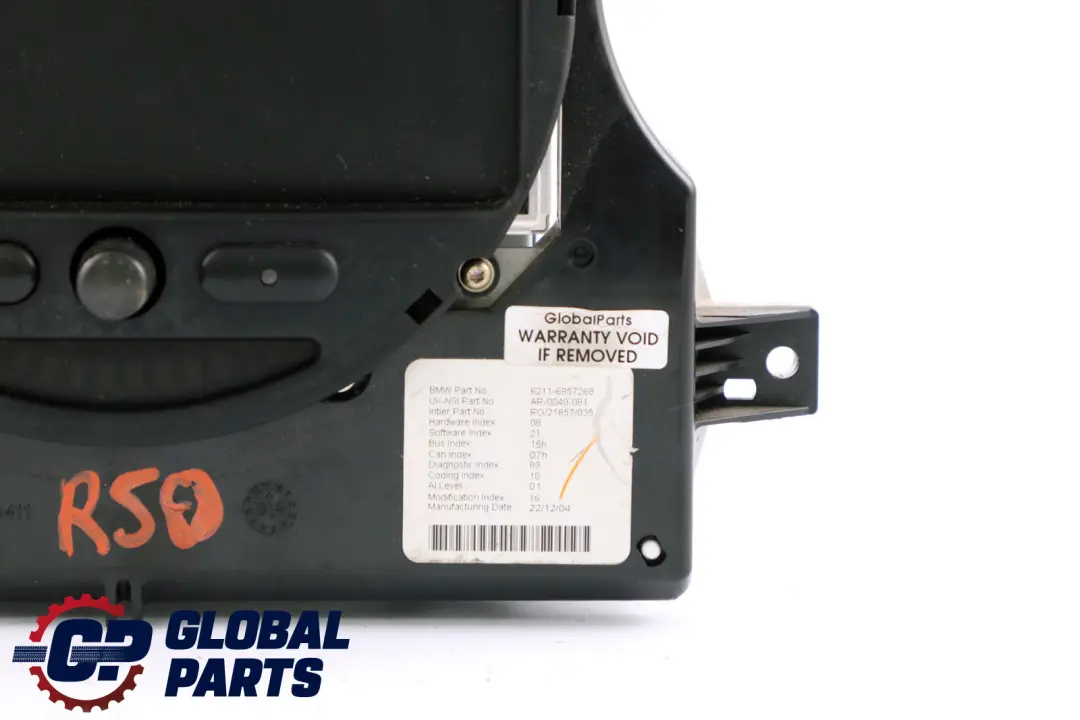 Mini R50 R52 Sat Nav GPS Satellite Navigation Dashboard Display Head - SKU 6957268 - Part number 6957268