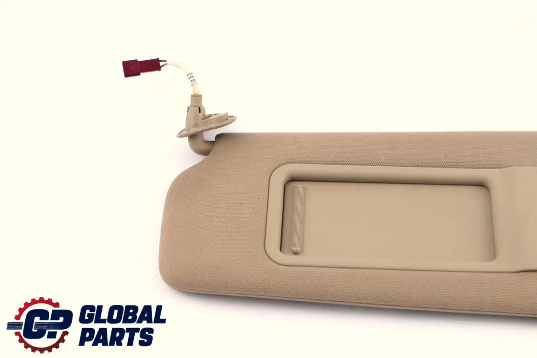 BMW 3 Series E92 LCI Cloth Fabric Sun Visor Mirror Beige Left N/S - SKU 6957339 - Part number 6957339