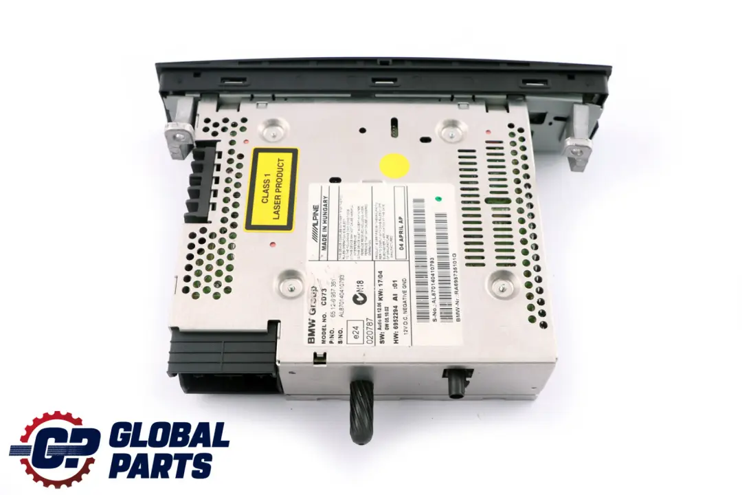 Radio CD Professionale 6512 per BMW E81 E87 E90 E91 E92 con numero di parte 6957351 BMW E81 E87 E90 E91 E92 Radio CD Professionale 6512 - SKU 6957351 - Numero di parte 6957351