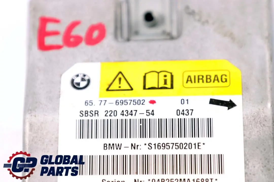 Sensor B-Säule Airbag Rechts für BMW E60 E61 E63 mit Teilenummer 6957502 BMW E60 E61 E63 Sensor B-Säule Airbag Rechts - SKU 6957502 - Teilenummer 6957502