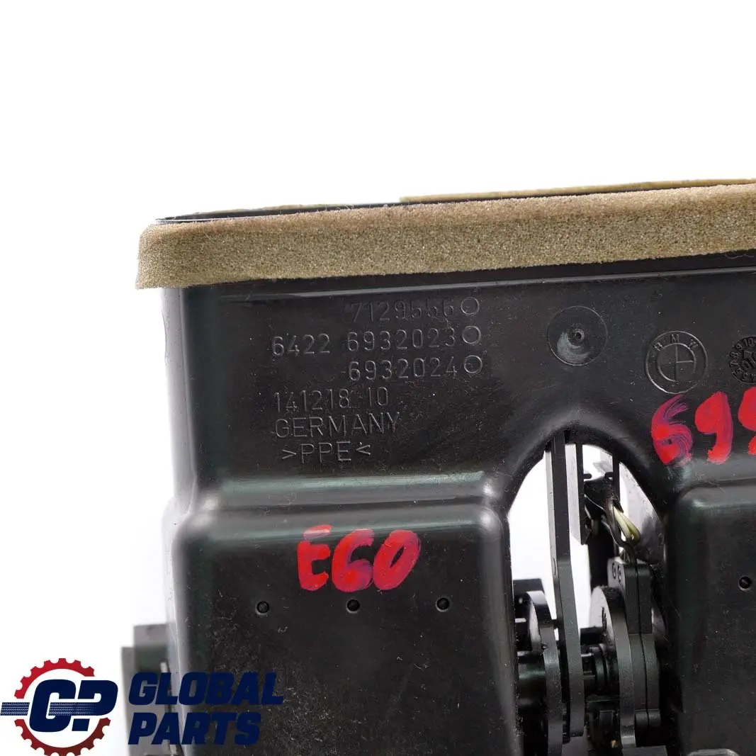 Frischluftgrill Fondraum Braun 6932023 für BMW 5 er E60 E61 mit Teilenummer 6957977 BMW 5 er E60 E61 Frischluftgrill Fondraum Braun 6932023 - SKU 6957977 - Teilenummer 6957977