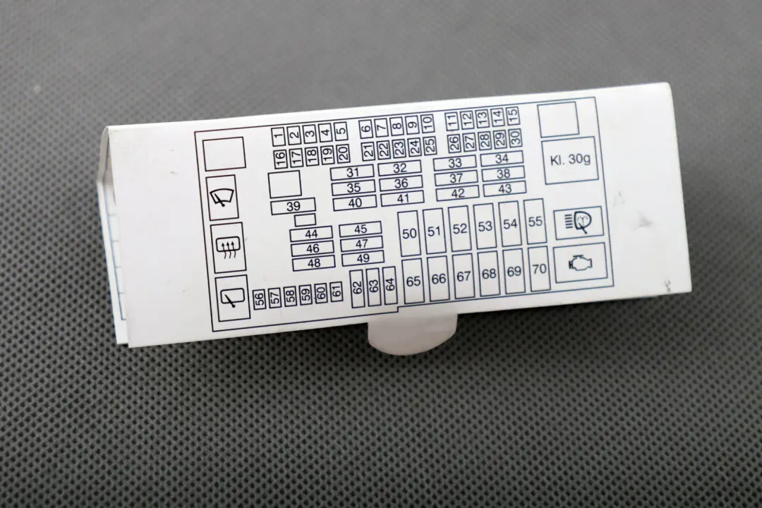 BMW 3 Series E90 Key Map Fuse Grouping Location Allocation - SKU 6958015 - Part number 6958015