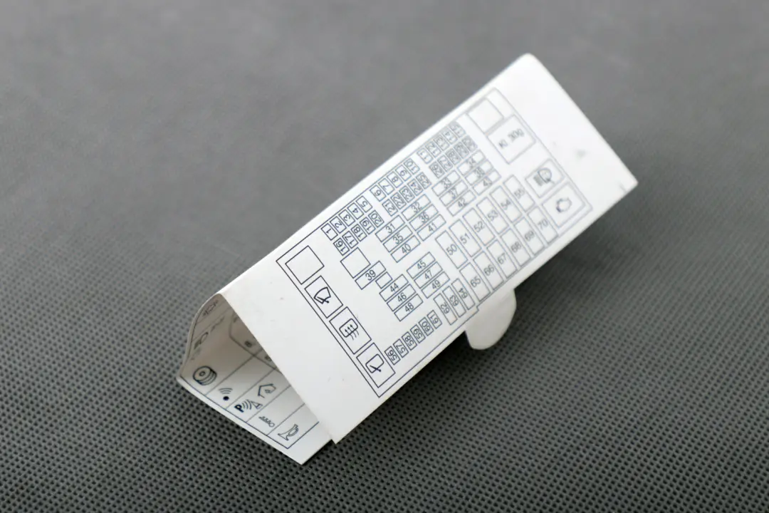 BMW 3 Series E90 Key Map Fuse Grouping Location Allocation - SKU 6958015 - Part number 6958015