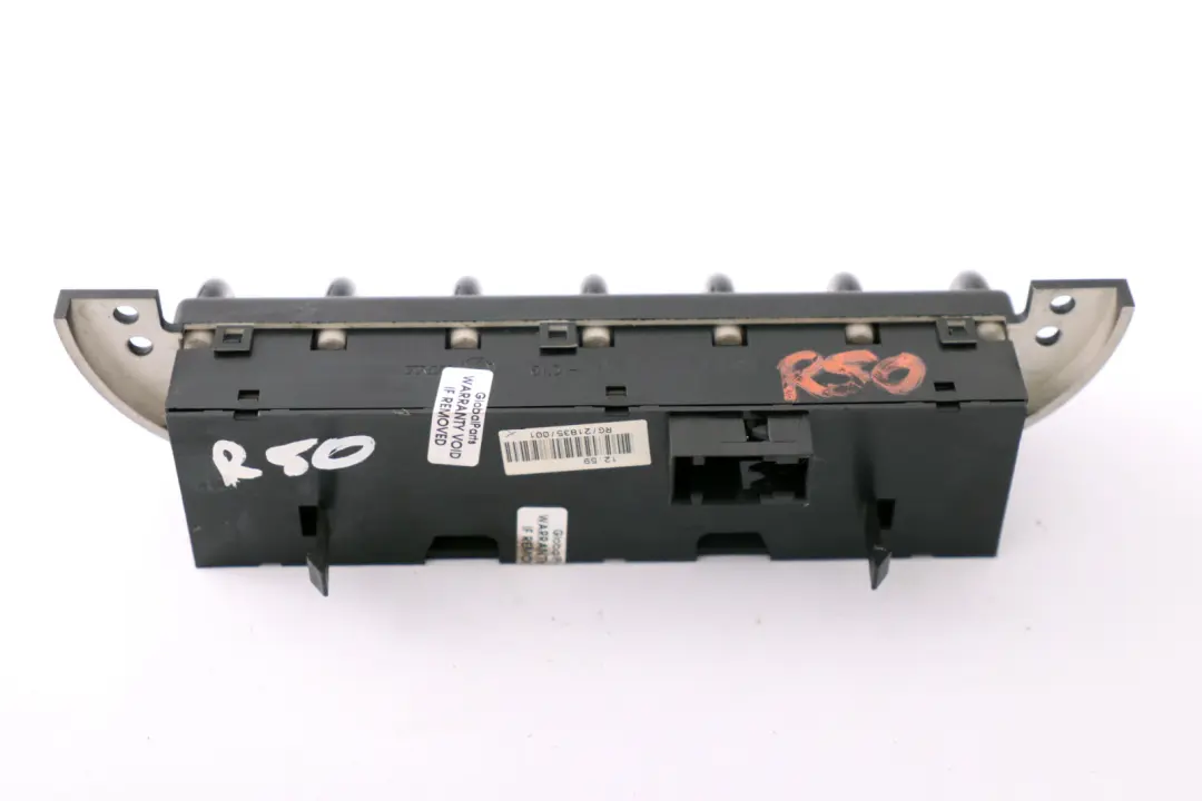Dachbedieneinheit Mittelkonsole Schalttafel für Mini R50 R52 R53 mit Teilenummer 6958031 Mini R50 R52 R53 Dachbedieneinheit Mittelkonsole Schalttafel - SKU 6958031 - Teilenummer 6958031