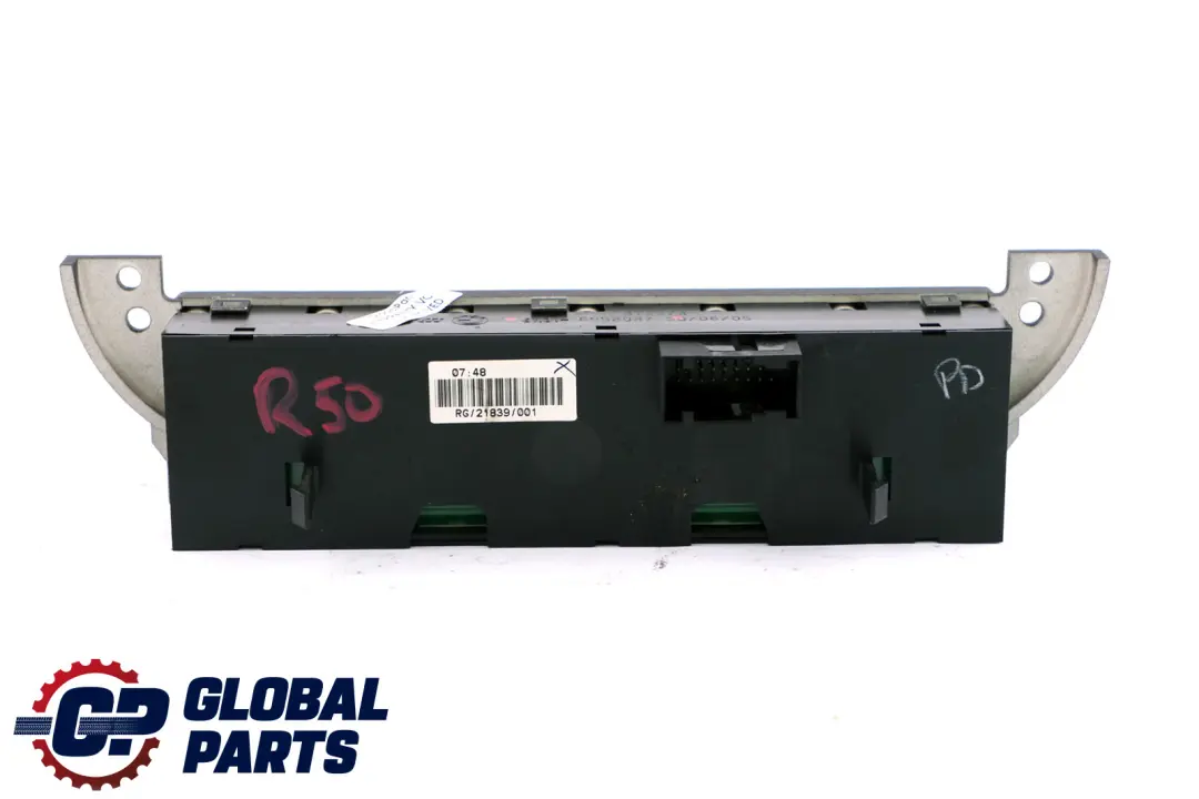 Control Unit Centre Console Switch Panel to Mini Cooper R50 R52 R53 with Part number 6958037 Mini Cooper R50 R52 R53 Control Unit Centre Console Switch Panel - SKU 6958037 - Part number 6958037