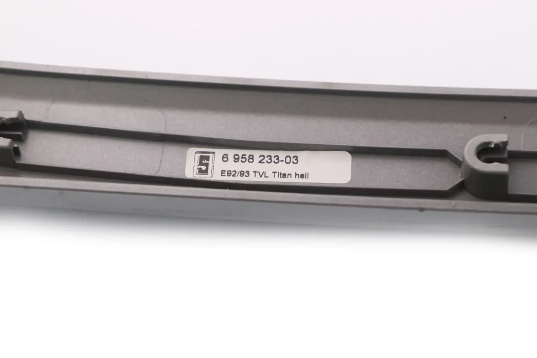 Decor Strip Trim Front Left Door N/S Titan II Hell to BMW 3 Series E92 E93 with Part number 6958233 BMW 3 Series E92 E93 Decor Strip Trim Front Left Door N/S Titan II Hell - SKU 6958233 - Part number 6958233