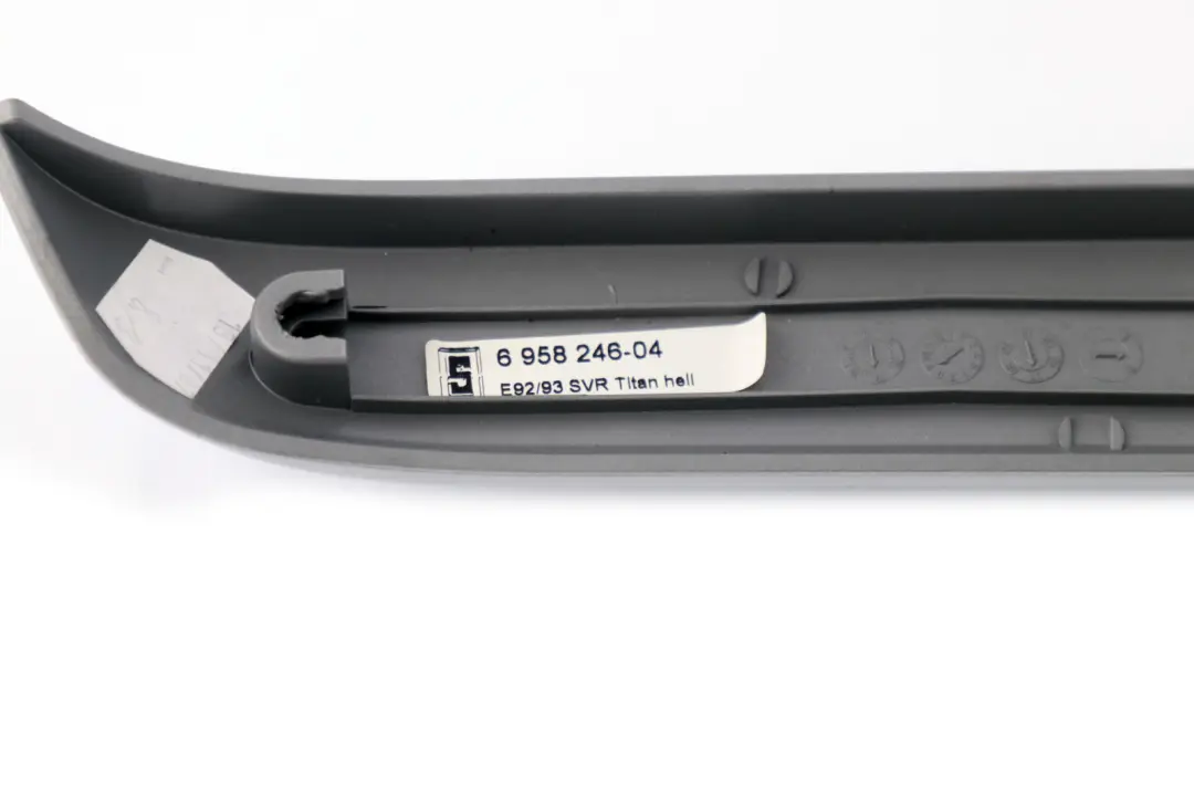 Decorative Strip Trim Rear Right Door O/S Titan Hell to BMW 3 Series E92 with Part number 6958246 BMW 3 Series E92 Decorative Strip Trim Rear Right Door O/S Titan Hell - SKU 6958246-1 - Part number 6958246