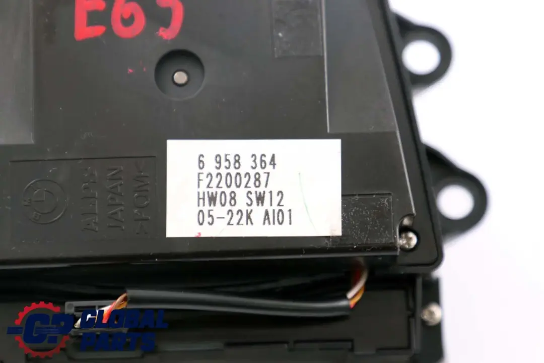BMW E65 E66 iDrive Navigation Infotainment Controller Switch - SKU 6958364 - Numéro de pièce 6958364