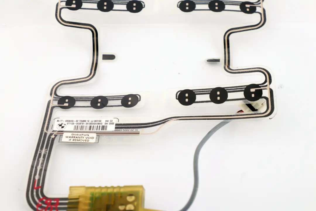 Airbag Pasajero Asiento Sensor Mat para BMW E87 E90 E91 E92 con número de pieza 6958494 BMW E87 E90 E91 E92 Airbag Pasajero Asiento Sensor Mat - SKU 6958494 - Número de pieza 6958494