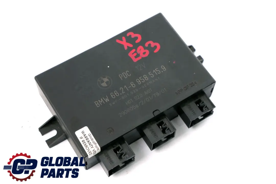 Módulo PDC BMW X3 X5 E53 E83 Unidad Control Distancia Estacionamiento para con número de pieza 6942676 Módulo PDC BMW X3 X5 E53 E83 Unidad Control Distancia Estacionamiento - SKU 6958515 - Número de pieza 6942676
