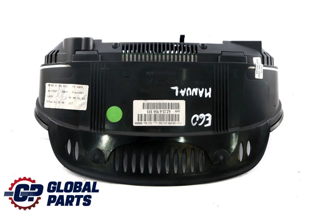 Instrument Cluster Speedo Clocks Manual Petrol to BMW 5 Series E60 E61 with Part number 6958593 BMW 5 Series E60 E61 Instrument Cluster Speedo Clocks Manual Petrol - SKU rhd-6958593-1 - Part number 6958593