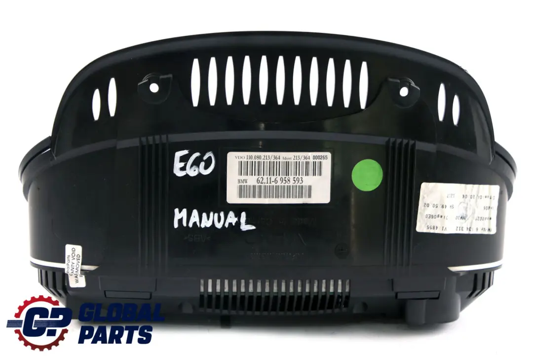 Instrument Cluster Speedo Clocks Manual Petrol to BMW 5 Series E60 E61 with Part number 6958593 BMW 5 Series E60 E61 Instrument Cluster Speedo Clocks Manual Petrol - SKU rhd-6958593-1 - Part number 6958593