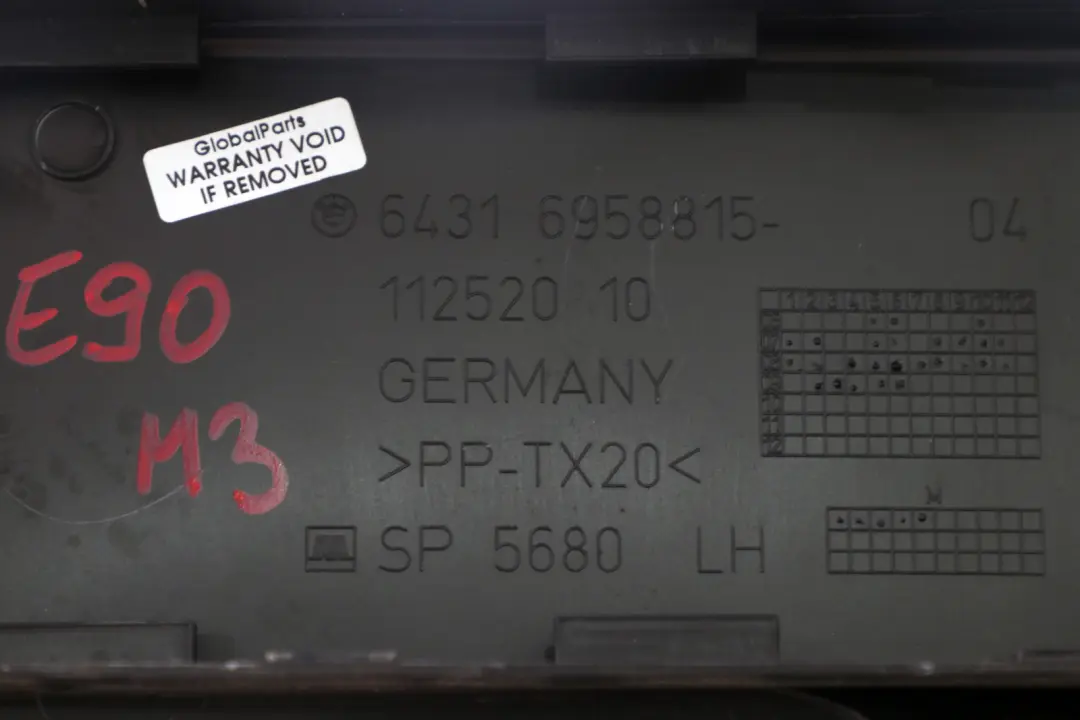 Gehäuse Mikrofilter Oberteil Links für BMW 3 er E90 E92 E93 M3 mit Teilenummer 6958815 BMW 3 er E90 E92 E93 M3 Gehäuse Mikrofilter Oberteil Links - SKU 6958815 - Teilenummer 6958815