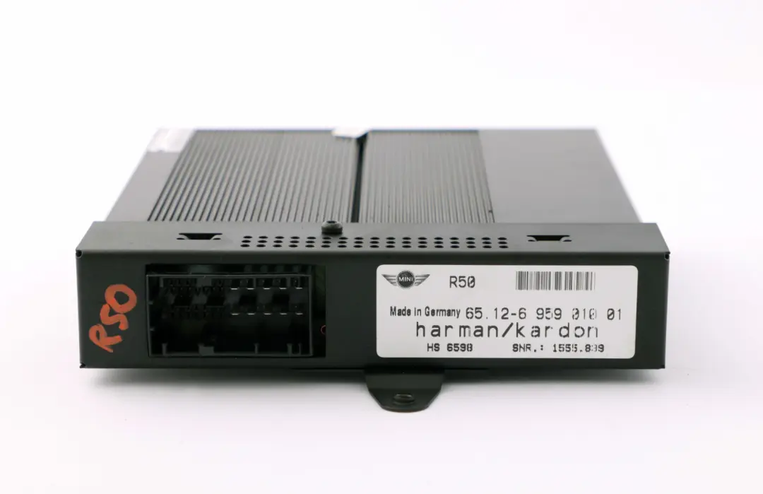 Amplifier Hifi Speaker System Harman Kardon 6940205 to Mini One R50 R53 with Part number 9146708 Mini One R50 R53 Amplifier Hifi Speaker System Harman Kardon 6940205 - SKU 6959010 - Part number 9146708