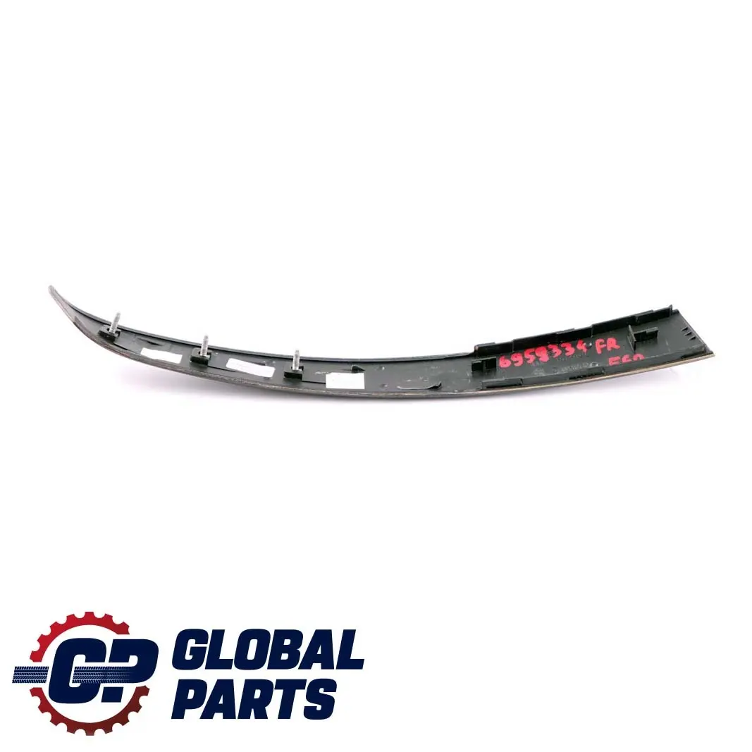 BMW 5 Series E60 Cover Handle Trim Strip Front Right O/S Poplar Woodgrain Brown - SKU 6959334 - Part number 6959334