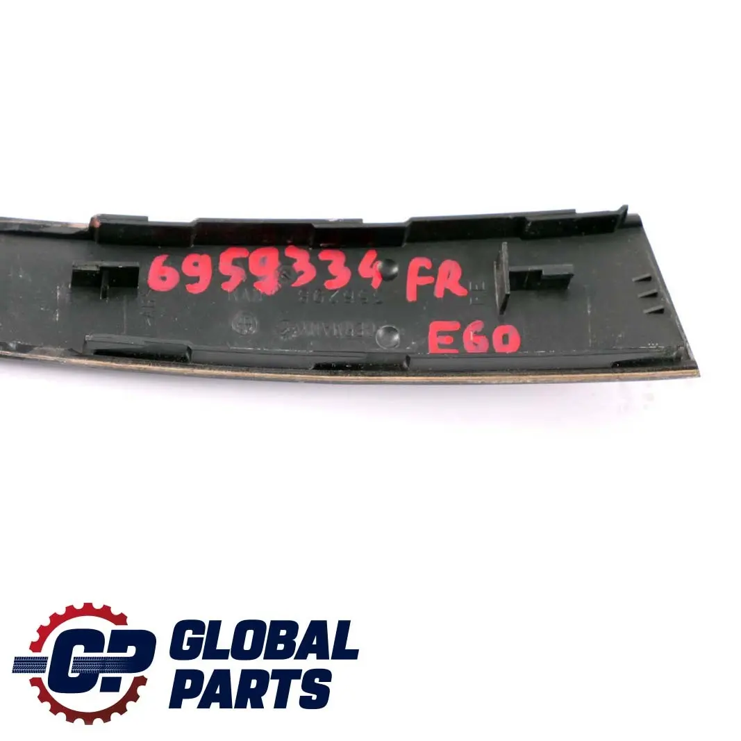 BMW 5 Series E60 Cover Handle Trim Strip Front Right O/S Poplar Woodgrain Brown - SKU 6959334 - Part number 6959334