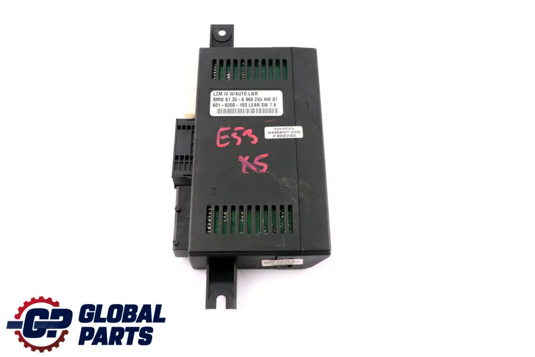 Light Check Module Control Unit ECU Lear LCM IV LWR to BMW X5 Series E53 with Part number 6960255 BMW X5 Series E53 Light Check Module Control Unit ECU Lear LCM IV LWR - SKU 6960255 - Part number 6960255