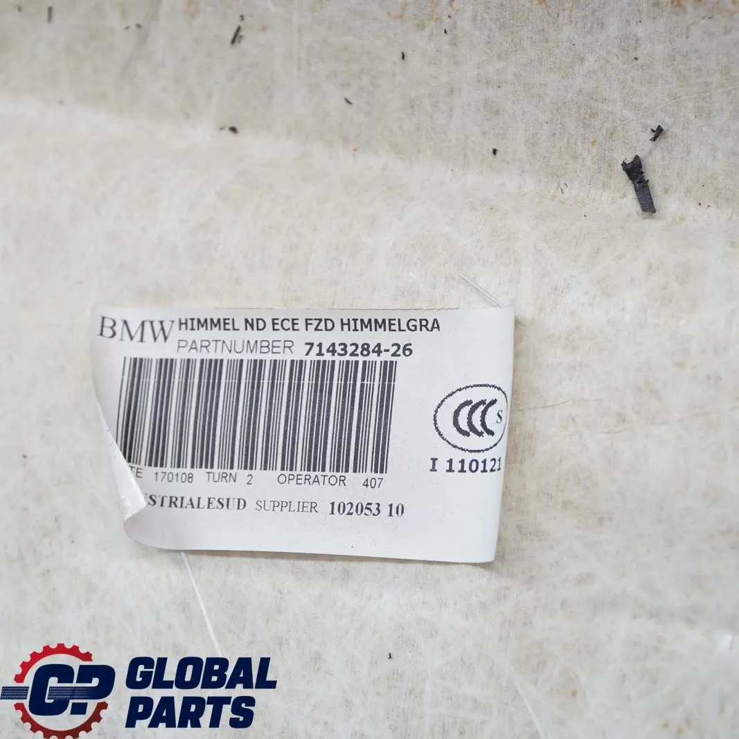 Podsufitka szara 7143284 do BMW E90 Sedan o numerze 6960550 BMW E90 Sedan Podsufitka szara 7143284 - SKU 6960550-1 - Numer Części 6960550