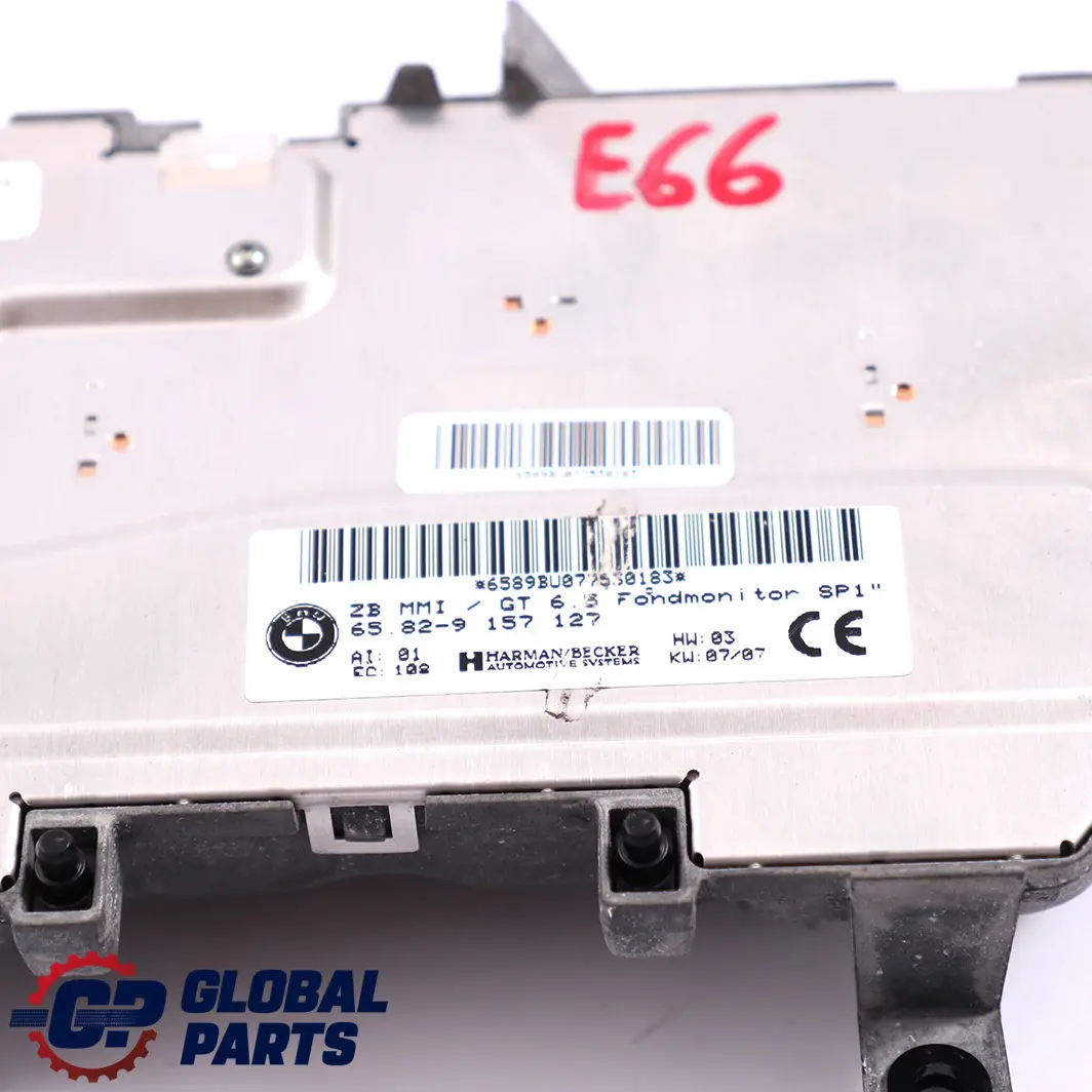 BMW 7 E65 E66 Appareil de Commande ecran Arriere Fondmonitor SP1 9157127 - SKU 6960640 - Numéro de pièce 6960640