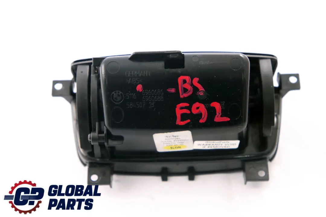 Centre Console Rear Ashtray Tray Diamant Black to BMW 3 Series E92 E93 with Part number 6960686 BMW 3 Series E92 E93 Centre Console Rear Ashtray Tray Diamant Black - SKU 6960686-3 - Part number 6960686