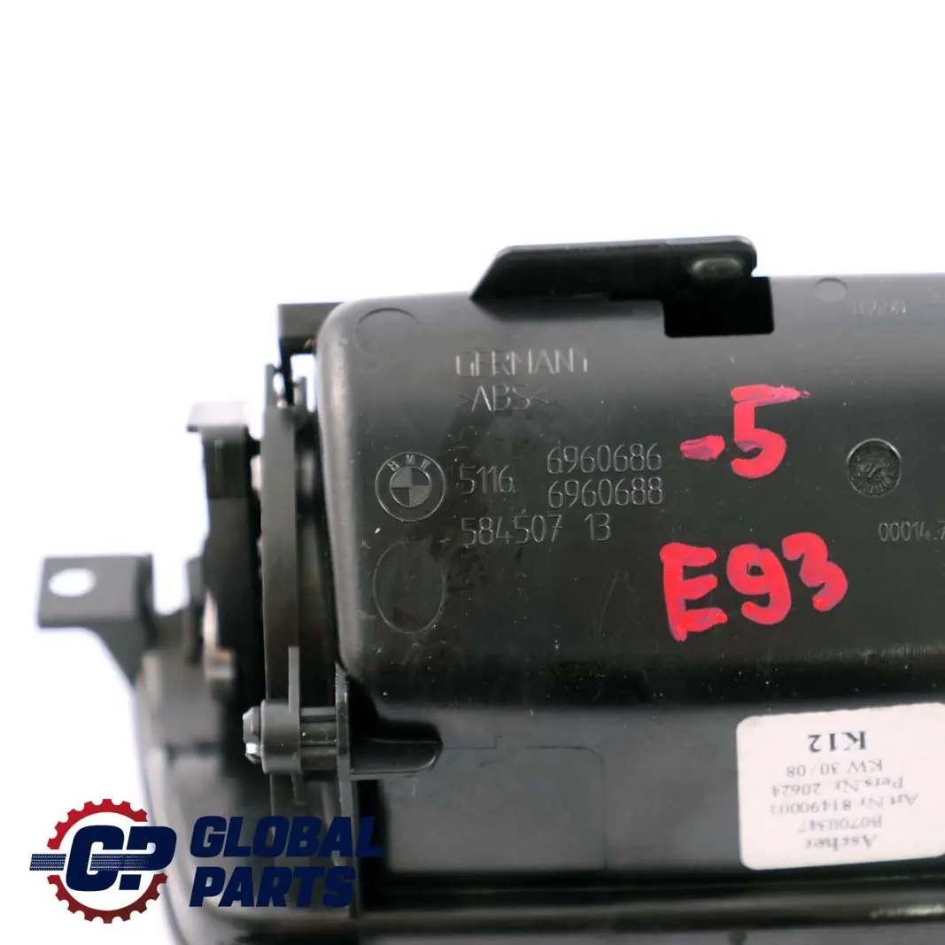 Centre Console Rear Ashtray Tray Leather Carbon to BMW 3 Series E92 E93 5 with Part number 6960686 BMW 3 Series E92 E93 5 Centre Console Rear Ashtray Tray Leather Carbon - SKU 6960686-5 - Part number 6960686