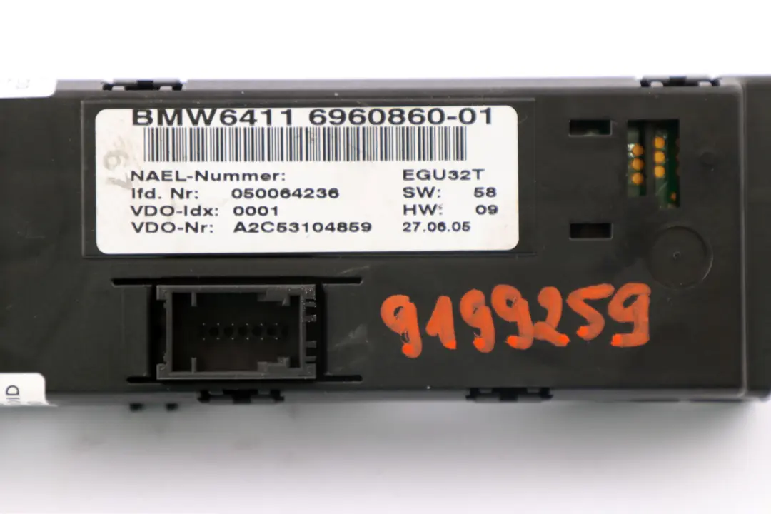 BMW 1 3 Serie E87 E90 E91 LCI Commande de climatiseur - SKU 6960860 - Numéro de pièce 6960860