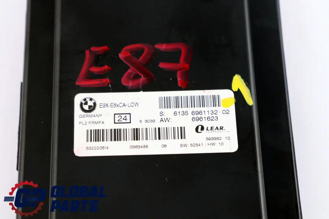 Reihe E87 Fußraummodul Lichtmodul Steuergeraet 6135 für BMW 1 mit Teilenummer 6961132 BMW 1 Reihe E87 Fußraummodul Lichtmodul Steuergeraet 6135 - SKU 6961132-1 - Teilenummer 6961132