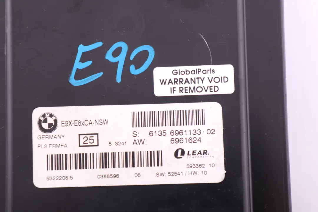 Modulo Vano Piedi Centralina Lear PL2FRMFA 6135 per BMW E90 con numero di parte 6961133 BMW E90 Modulo Vano Piedi Centralina Lear PL2FRMFA 6135 - SKU 6961133-1 - Numero di parte 6961133