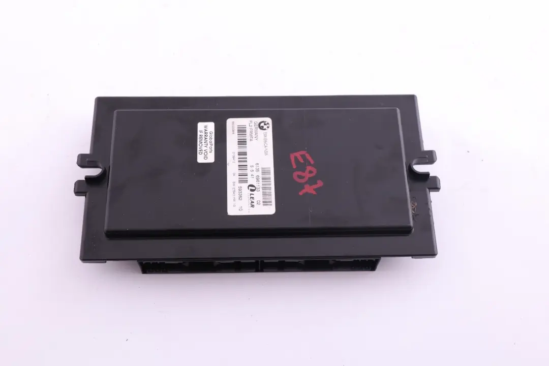 BMW E87 Module D'Éclairage ECU LCM Module Plancher PL2 FRMFA - SKU 6961133-2 - Numéro de pièce 6961133