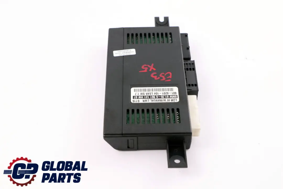 Light Check Module Control Unit ECU Xenon Lear LCM IV para BMW X5 E53 con número de pieza 6961141 BMW X5 E53 Light Check Module Control Unit ECU Xenon Lear LCM IV - SKU 6961141 - Número de pieza 6961141