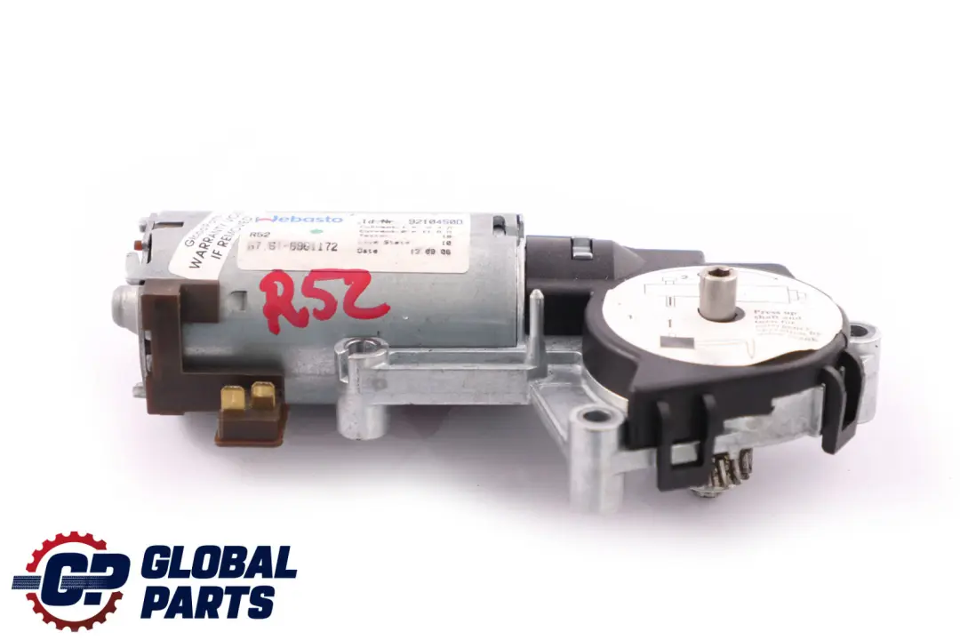 Folding Sliding Roof Motor Drive Unit Webasto to Mini R52 Convertible with Part number 6961172 Mini R52 Convertible Folding Sliding Roof Motor Drive Unit Webasto - SKU 6961172 - Part number 6961172