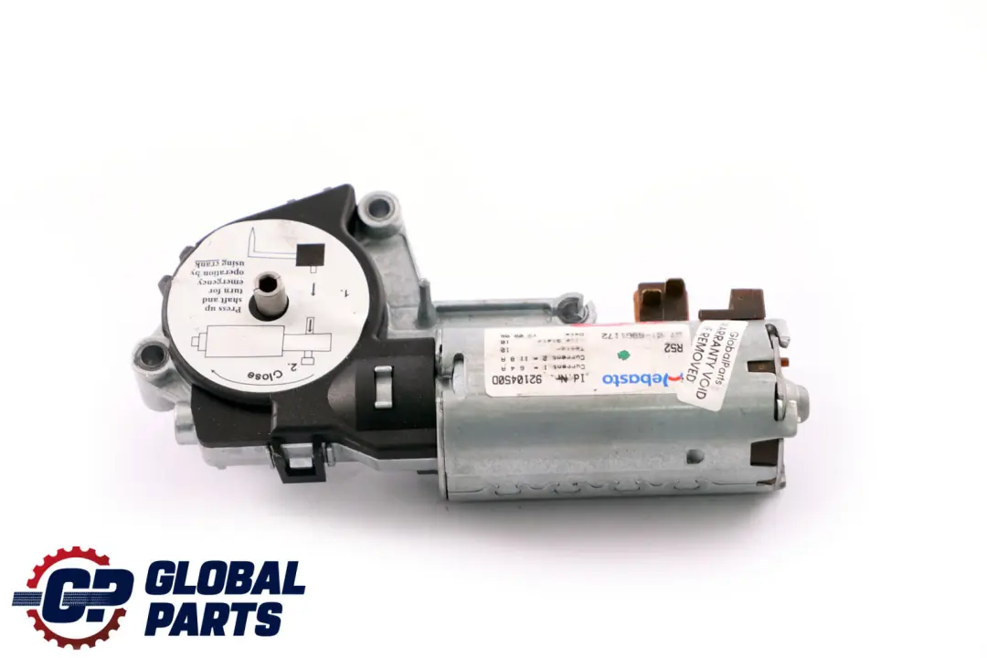 Corredizo Plegable Motor Accionamiento Webasto para Mini R52 Convertible con número de pieza 6961172 Mini R52 Convertible Corredizo Plegable Motor Accionamiento Webasto - SKU 6961172 - Número de pieza 6961172