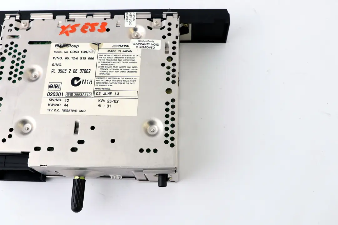 BMW 5 X5 Series E39 E53 Radio Business CD Player - SKU 6961218 - Part number 6961218