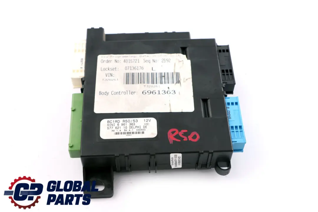 Body Control Unit Basic Module BCM to Mini Cooper One R50 R53 with Part number 6961363 Mini Cooper One R50 R53 Body Control Unit Basic Module BCM - SKU 6961363 - Part number 6961363