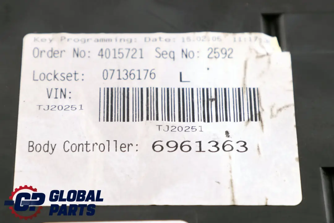 Body Control Unit Modulo Base BCM per Mini Cooper One R50 R53 con numero di parte 6961363 Mini Cooper One R50 R53 Body Control Unit Modulo Base BCM - SKU 6961363 - Numero di parte 6961363