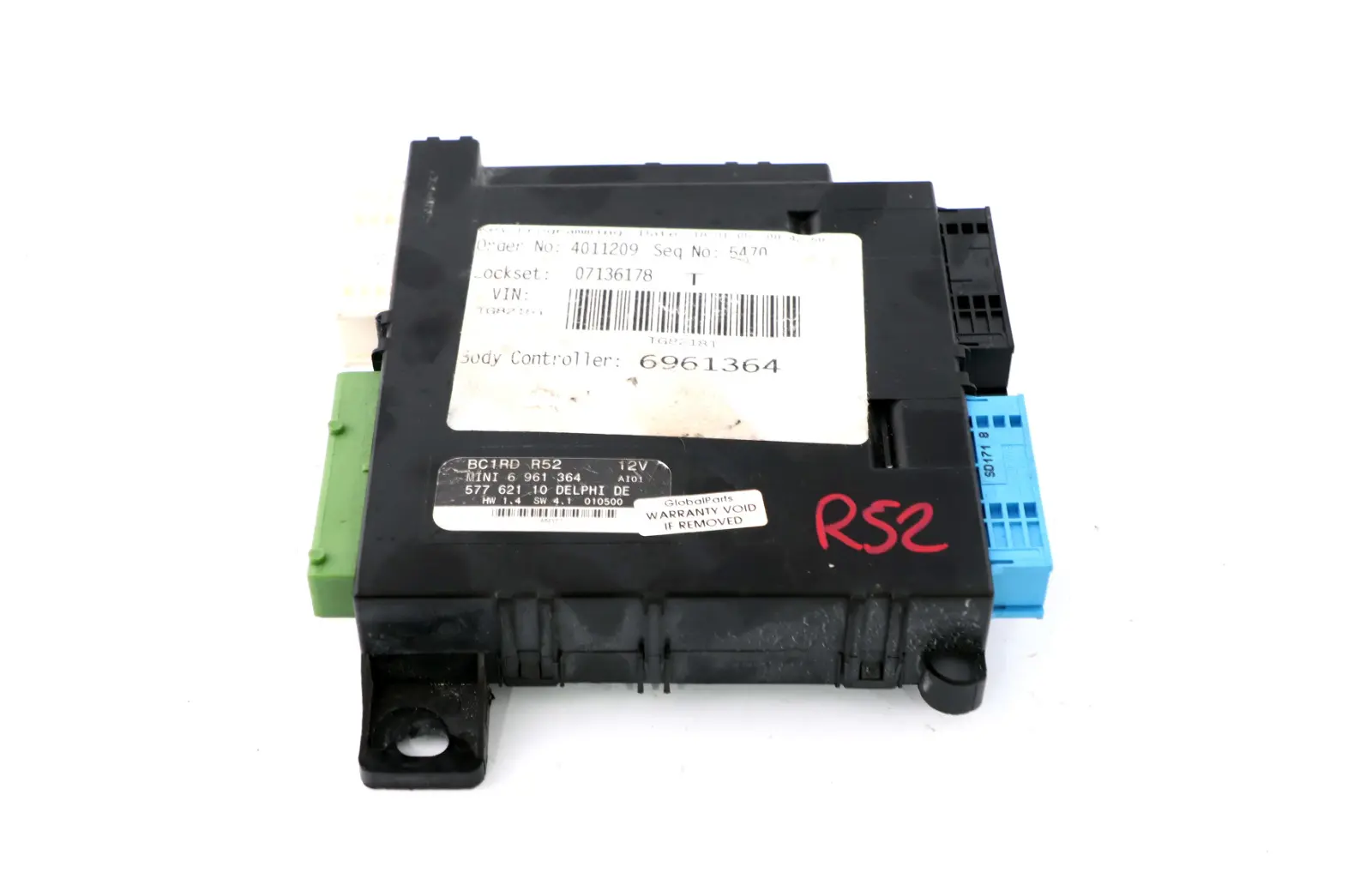 Mini Cooper One R50 R53 Module de base de l'unité de contrôle du corpsBCM