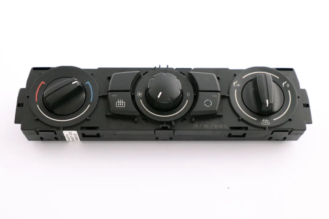 Heater Control Panel Black to BMW 1 Series E87 E87N LCI Manual with Part number 6961596 BMW 1 Series E87 E87N LCI Manual Heater Control Panel Black - SKU 6961596 - Part number 6961596