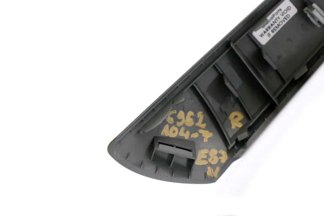 Trim Inside Door Handle Right O/S Titan Matt Silver to BMW 1 Series 7 E81 E87N LCI with Part number 6962104 BMW 1 Series 7 E81 E87N LCI Trim Inside Door Handle Right O/S Titan Matt Silver - SKU 6962104-7 - Part number 6962104