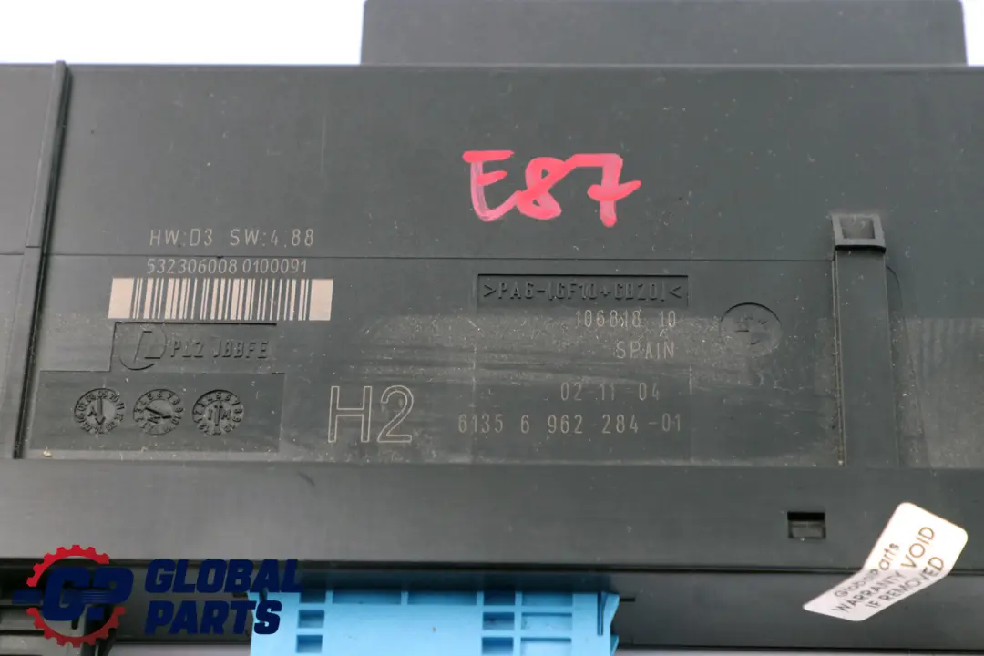 Reihe E87 Steuergerät Steuermodul Anschlusskasten H2 6135 für BMW 1 mit Teilenummer 6962284 BMW 1 Reihe E87 Steuergerät Steuermodul Anschlusskasten H2 6135 - SKU 6962284 - Teilenummer 6962284