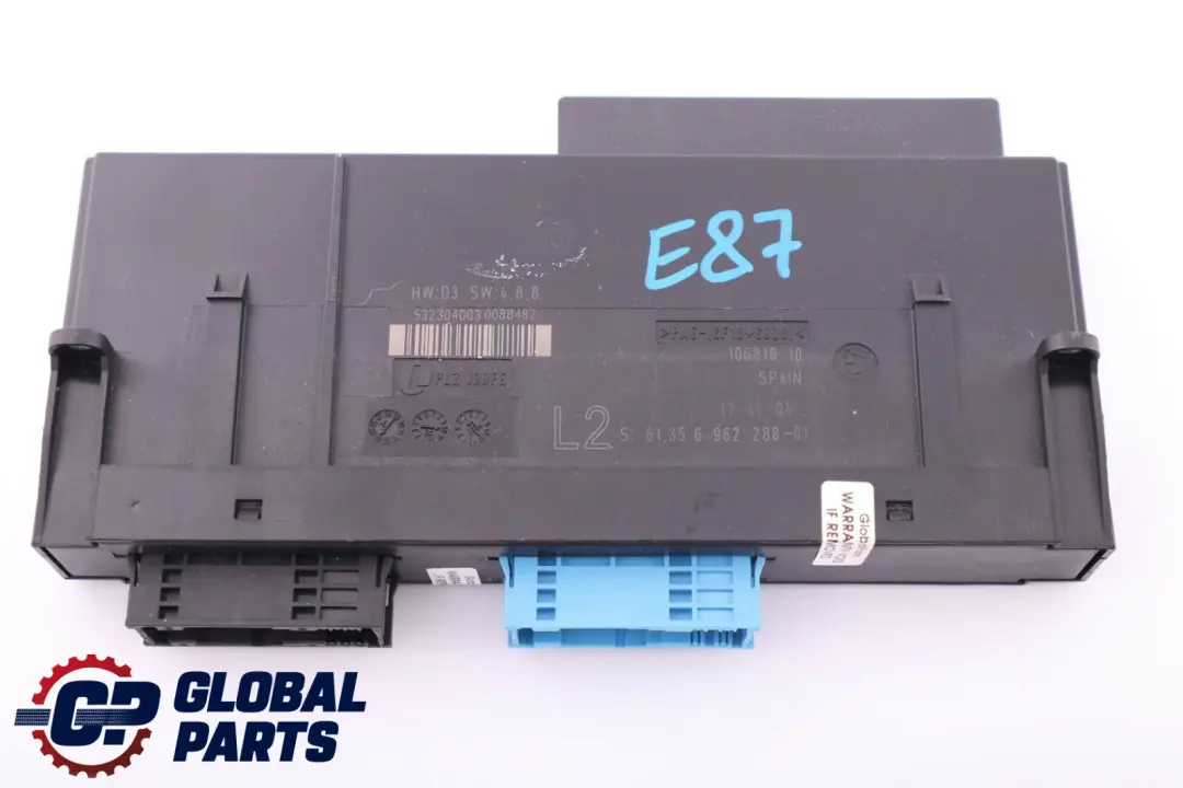 Module contrôle carrosserie ECU L2 PL2 JBBFE Boîte de jonction pour BMW E87 à propos du numéro de pièce 6962288 BMW E87 Module contrôle carrosserie ECU L2 PL2 JBBFE Boîte de jonction - SKU 6962288 - Numéro de pièce 6962288