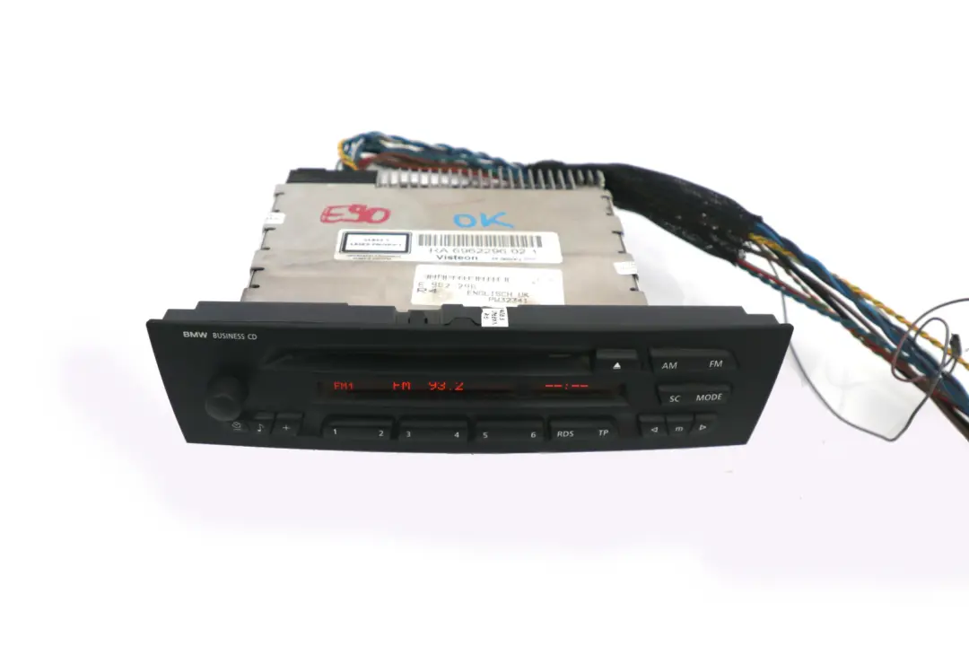 Radio Business CD to BMW E81 E87 E88 E89 E90 E91 E92 E93 with Part number 6962296 BMW E81 E87 E88 E89 E90 E91 E92 E93 Radio Business CD - SKU 6962296 - Part number 6962296
