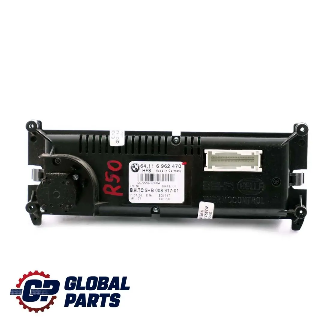 Panel Climatisation Climat Standheizung pour Mini Cooper R50 à propos du numéro de pièce 6962470 Mini Cooper R50 Panel Climatisation Climat Standheizung - SKU 6962470 - Numéro de pièce 6962470