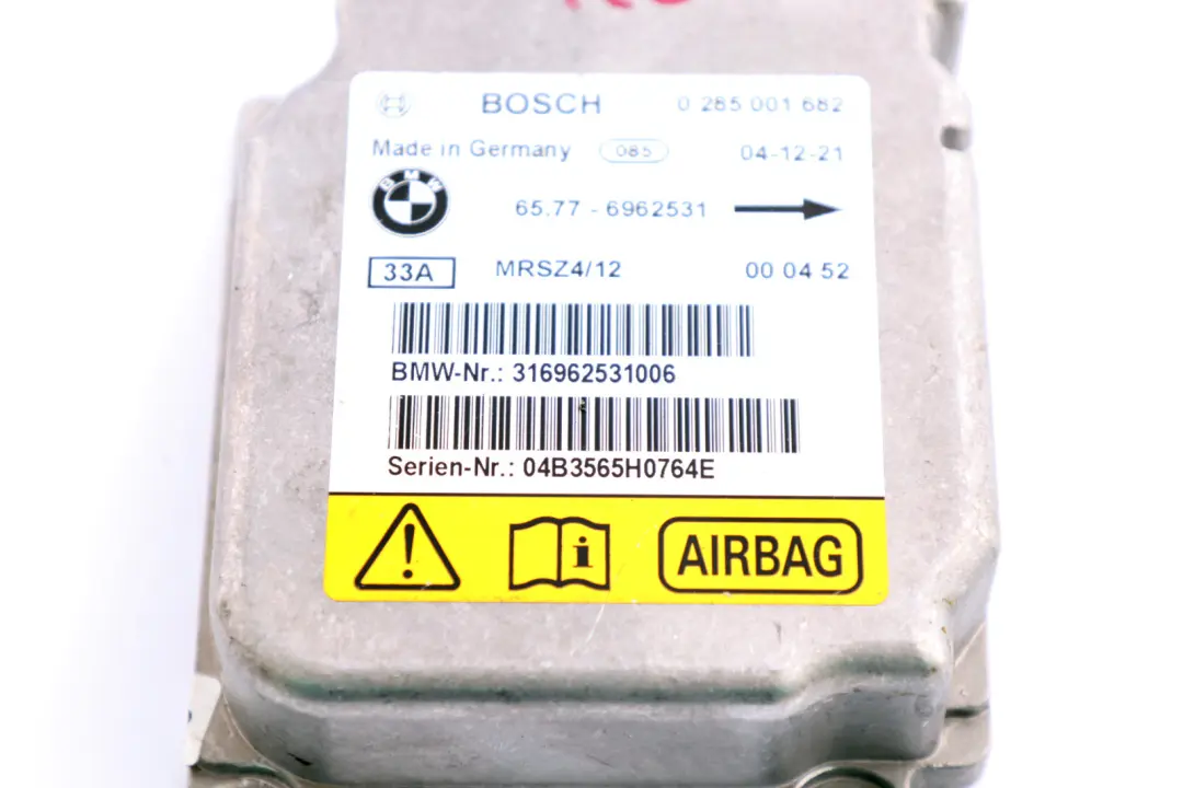 Mini Cooper R50 R52 R53 Modulo Unit? di Controllo Airbag ECU - SKU 6962531 - Numero di parte 6962531
