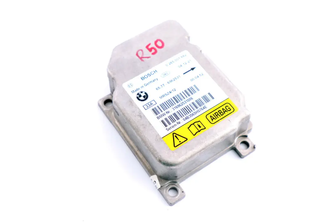 Mini Cooper R50 R52 R53 Airbag Control Unit Module ECU - SKU 6962531 - Part number 6962531