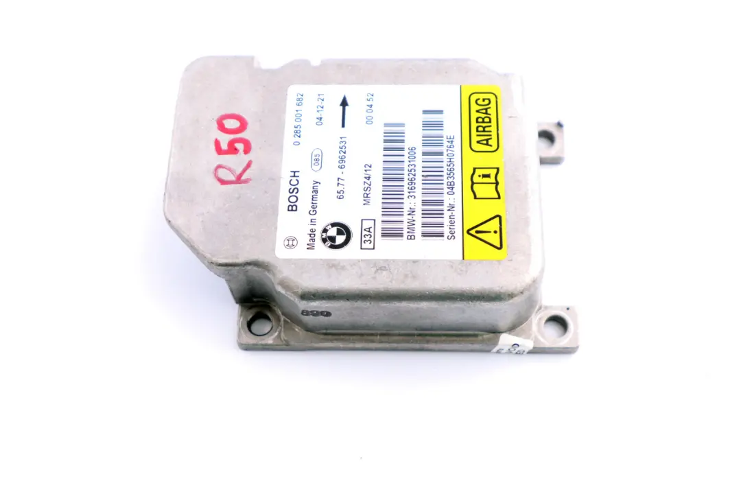 Mini Cooper R50 R52 R53 Airbag Control Unit Module ECU - SKU 6962531 - Part number 6962531