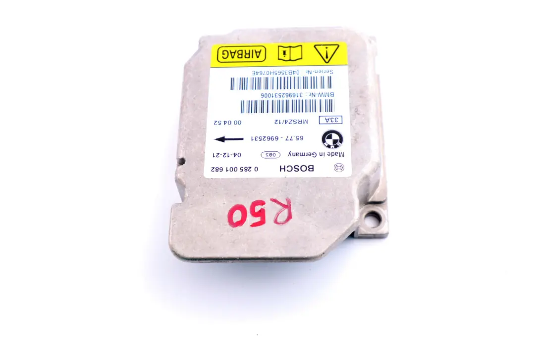 Mini Cooper R50 R52 R53 Airbag Control Unit Module ECU - SKU 6962531 - Part number 6962531