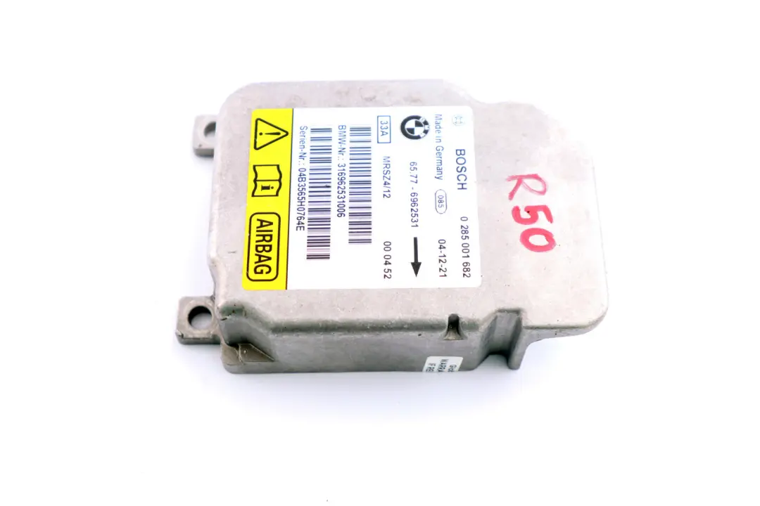 Mini Cooper R50 R52 R53 Airbag Control Unit Module ECU - SKU 6962531 - Part number 6962531