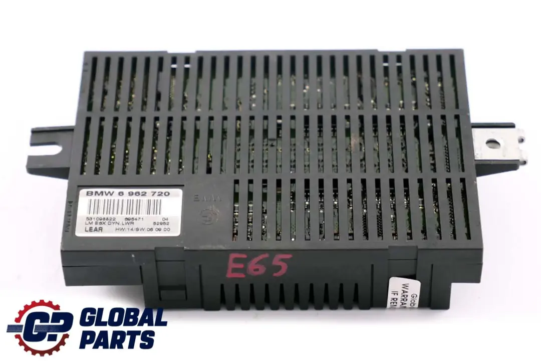 Light Control Module Unit Lear LM E6X DYN. LWR (LCM) to BMW 7 Series E65 with Part number 6962720 BMW 7 Series E65 Light Control Module Unit Lear LM E6X DYN. LWR (LCM) - SKU 6962720 - Part number 6962720