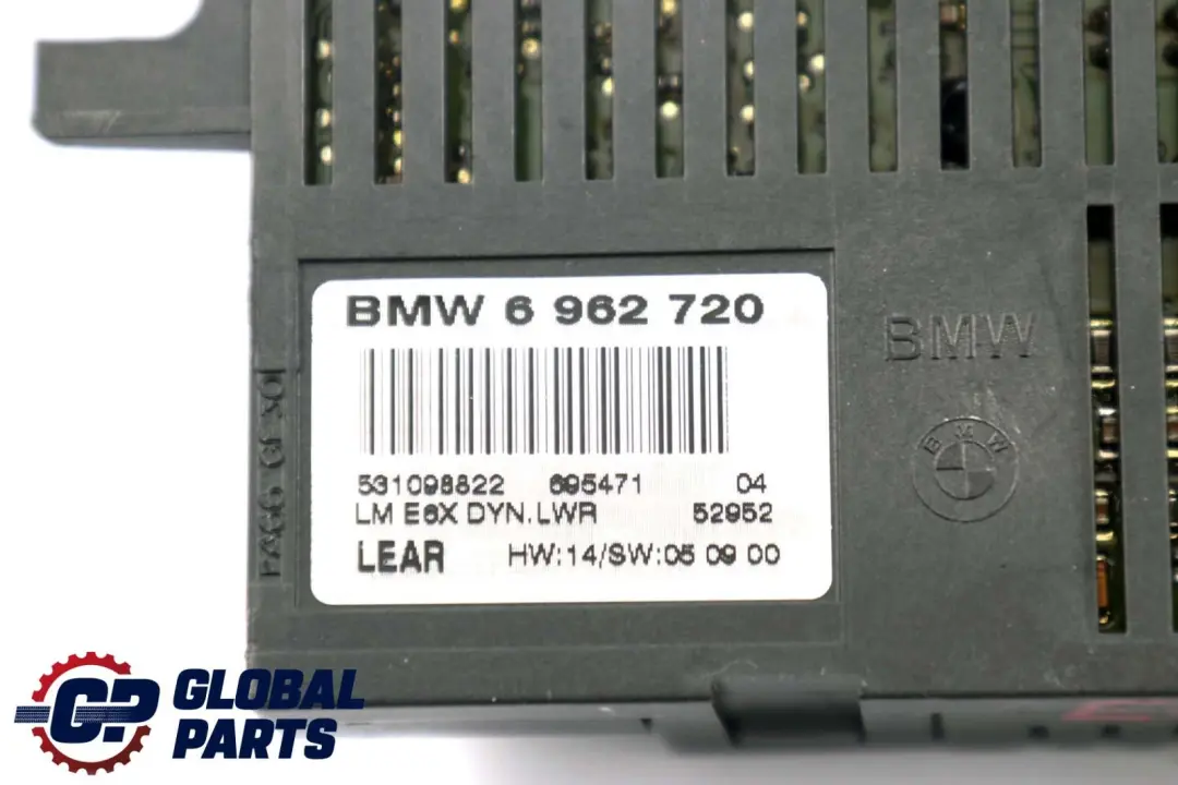 Light Control Module Unit Lear LM E6X DYN. LWR (LCM) pour BMW E65 à propos du numéro de pièce 6962720 BMW E65 Light Control Module Unit Lear LM E6X DYN. LWR (LCM) - SKU 6962720 - Numéro de pièce 6962720