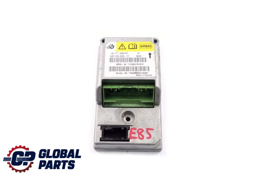 Módulo de Información de Seguridad Airbag para BMW Z4 E85 Roadster Cabrio con número de pieza 6939811 BMW Z4 E85 Roadster Cabrio Módulo de Información de Seguridad Airbag - SKU 6962767 - Número de pieza 6939811